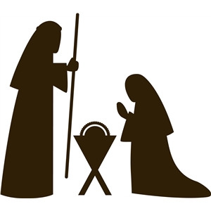 300x300 Nativity Silhouette