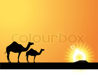 320x249 Camel Silhouette Stock Vector Colourbox
