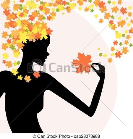 450x470 Fashion Beauty Nature. Beautiful Silhouette Of The Girl