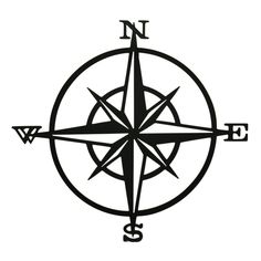 Nautical Compass Silhouette at GetDrawings | Free download