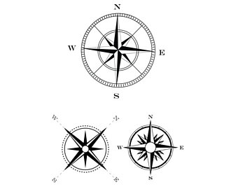 340x270 Nautical Compass Etsy