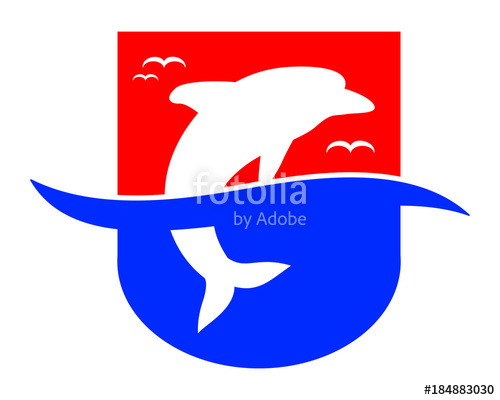 500x400 Dolphin Silhouette Fish Nautical Marine Life Image Animal Stock