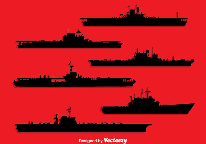 700x490 Aircraft Carrier Silhouette Vector