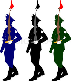 281x320 Military Man In Uniform Sketch Symbol With Hand Grenade, Body