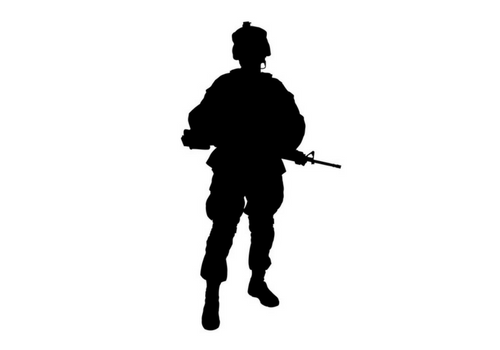 Navy Soldier Silhouette at GetDrawings | Free download