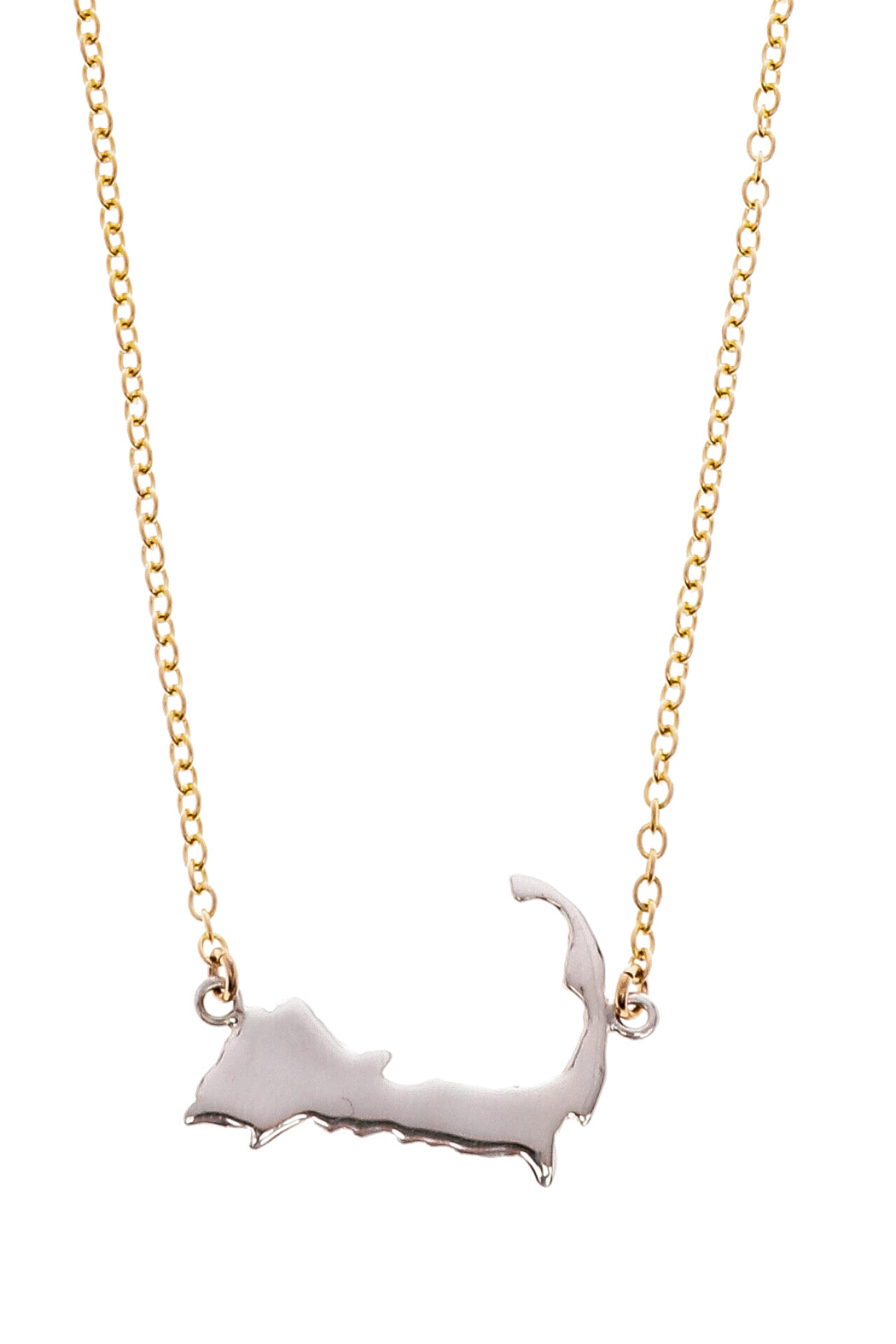 1050x1575 Jewelry Studio Of Wellfleet Two Toned Silhouette Necklace