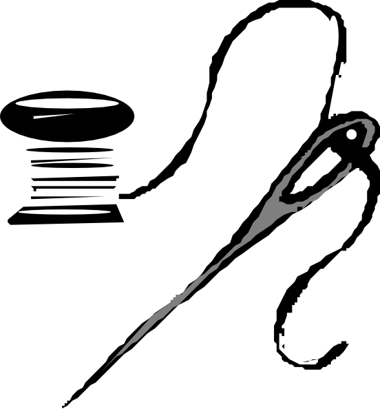 552x597 Thread And Needle Clip Art