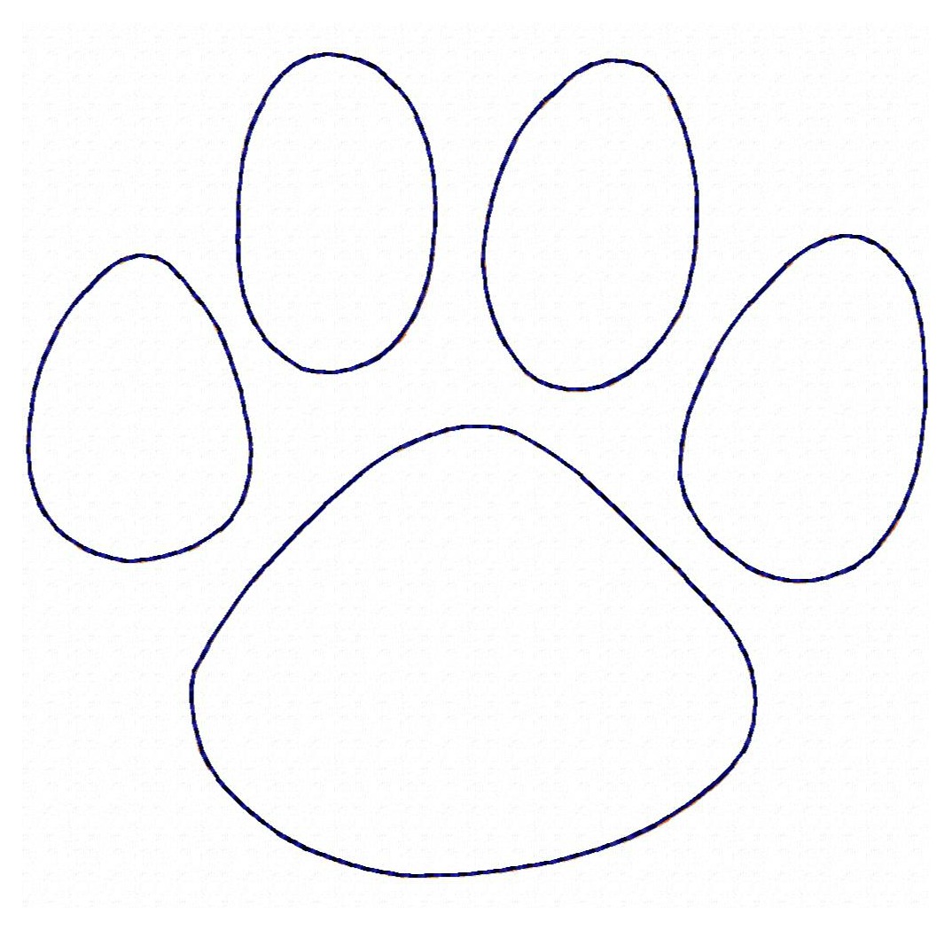 1074x1049 Bearcat Paw Print Applique Sew A Needle Pulling Thread