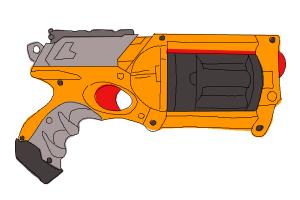 300x200 How To Draw A Nerf Gun