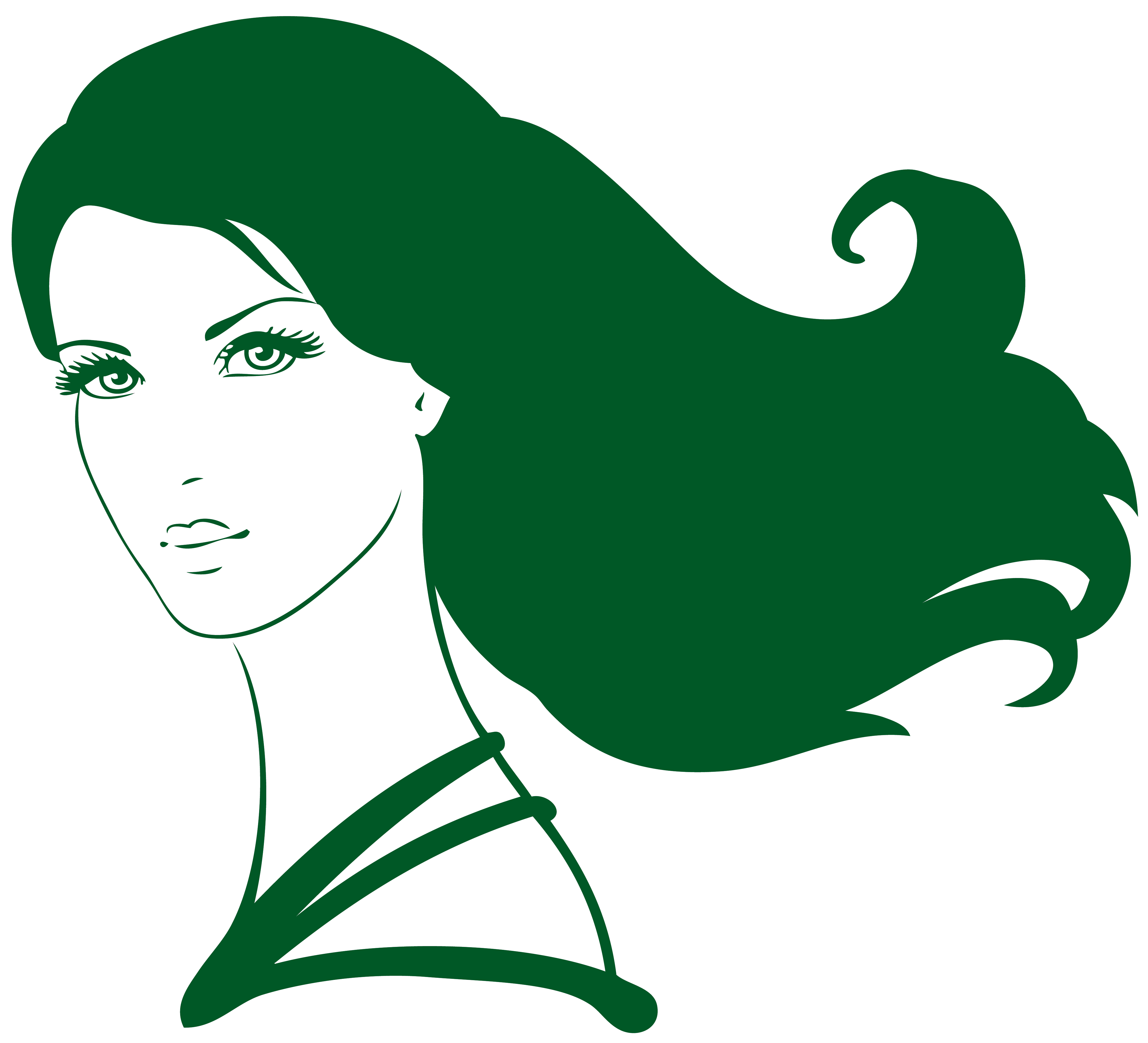 4346x3950 Silhouette Portrait De Femme 57 Parede