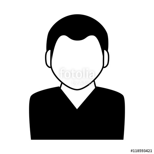 500x500 Avatar Male Profile Icon Person Social Silhouette Website Network