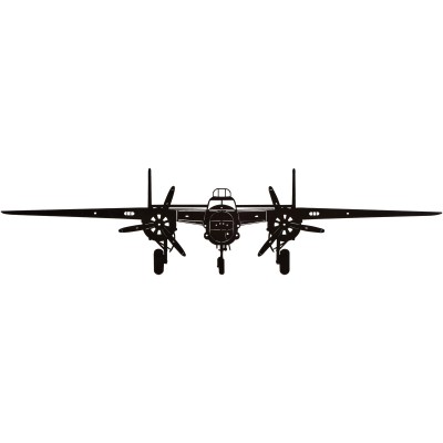 400x400 B25 Mitchell Silhouette Aircraft Metal Sign Posters, Signs All