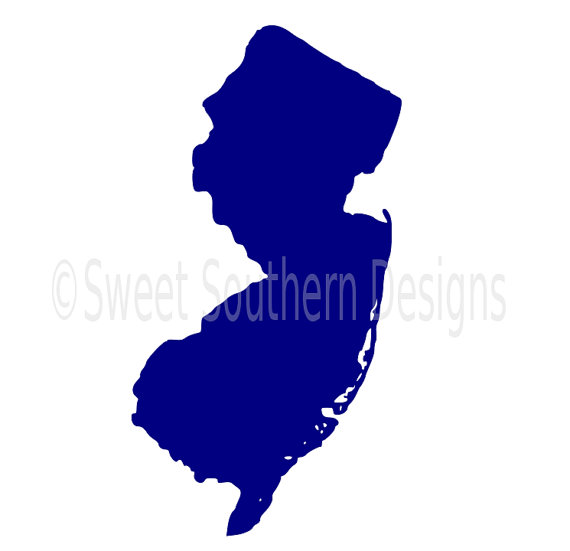 570x551 New Jersey Outline Svg Instant Download Design For Cricut