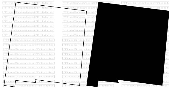 570x300 New Mexico State Map Svg Png Jpg Vector Graphic Clip Art New