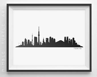 340x270 Silhouette Skyline Etsy
