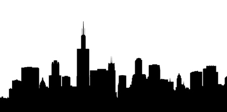 450x222 City Life Clipart Silhouette Transparent