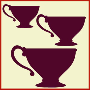 300x300 Silhouette Tea Cup Stencil