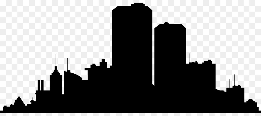 900x400 New York City Skyline Silhouette Clip Art