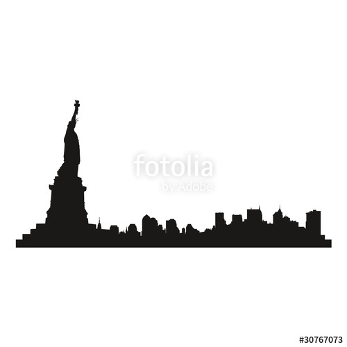 500x500 Vector Shadow Illustration City New York Stock Image And Royalty