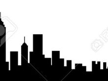 220x165 New York City Skyline Silhouette Clipart