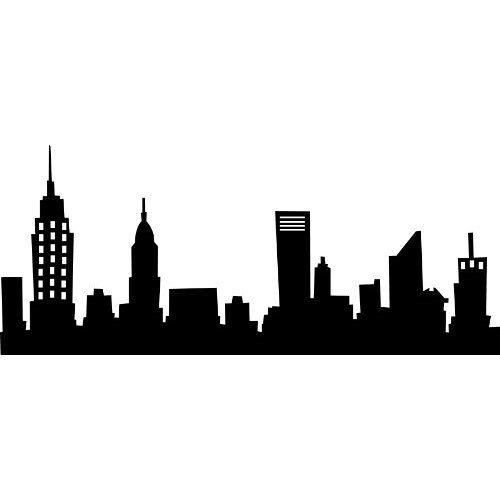 500x500 New York City Skyline Silhouette