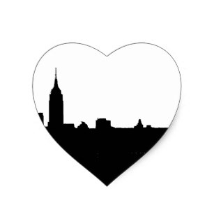 307x307 New York City Skyline Stickers Zazzle