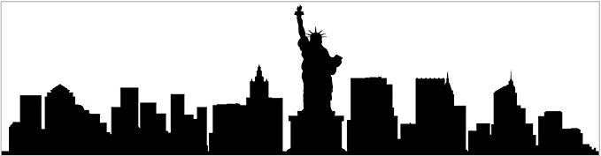 679x177 New York Silhouette