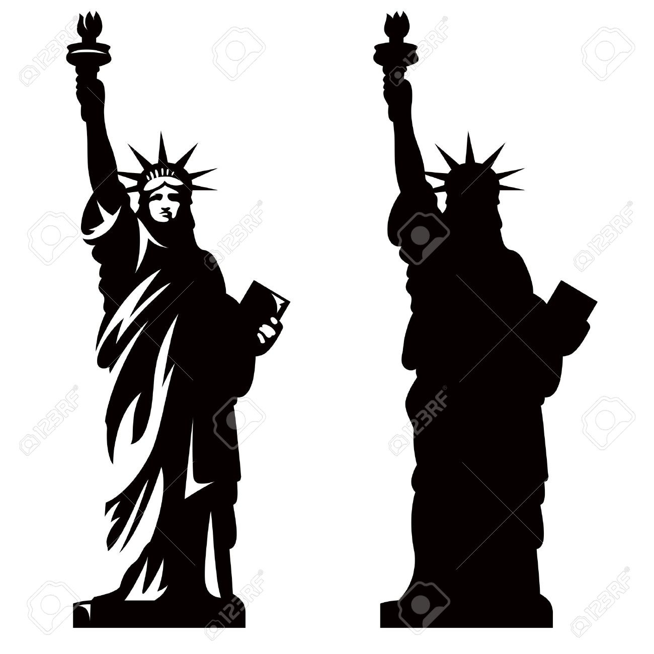 1300x1300 Statue Of Liberty New York Landmark American Symbol Vector