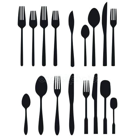 450x450 Kitchen Utensils Silhouette Vector Free Kitchen Utensils