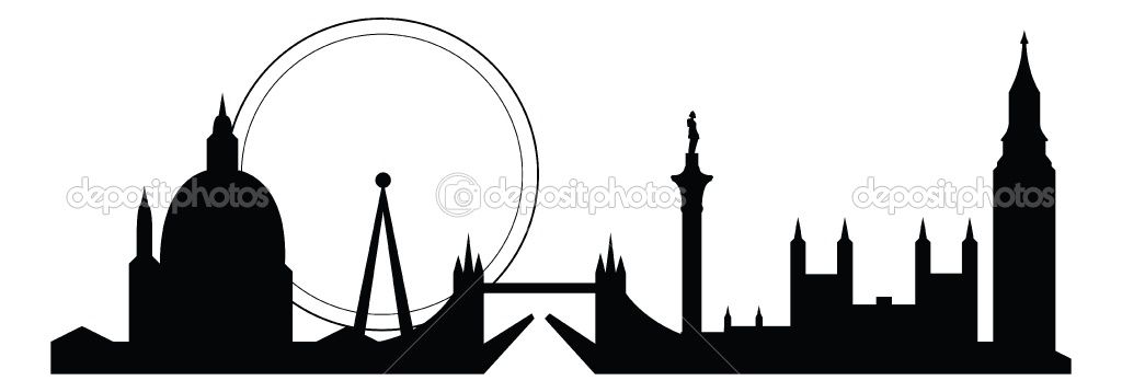 1024x358 London Skyline Silhouette Item 4 Vector Magz Free Download