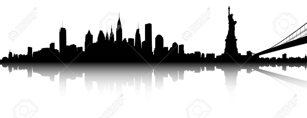 1300x500 New York Skyline Clipart New York Skyline Clipart Backgrounds