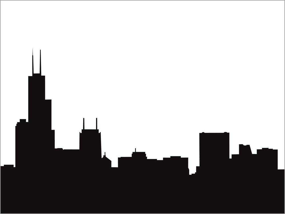 1000x750 Skyline Clipart Silhouette'13917