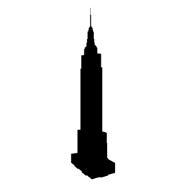 270x270 Empire State Building Silhouette Stencil Free Stencil Gallery