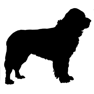 Newfoundland Dog Silhouette at GetDrawings | Free download