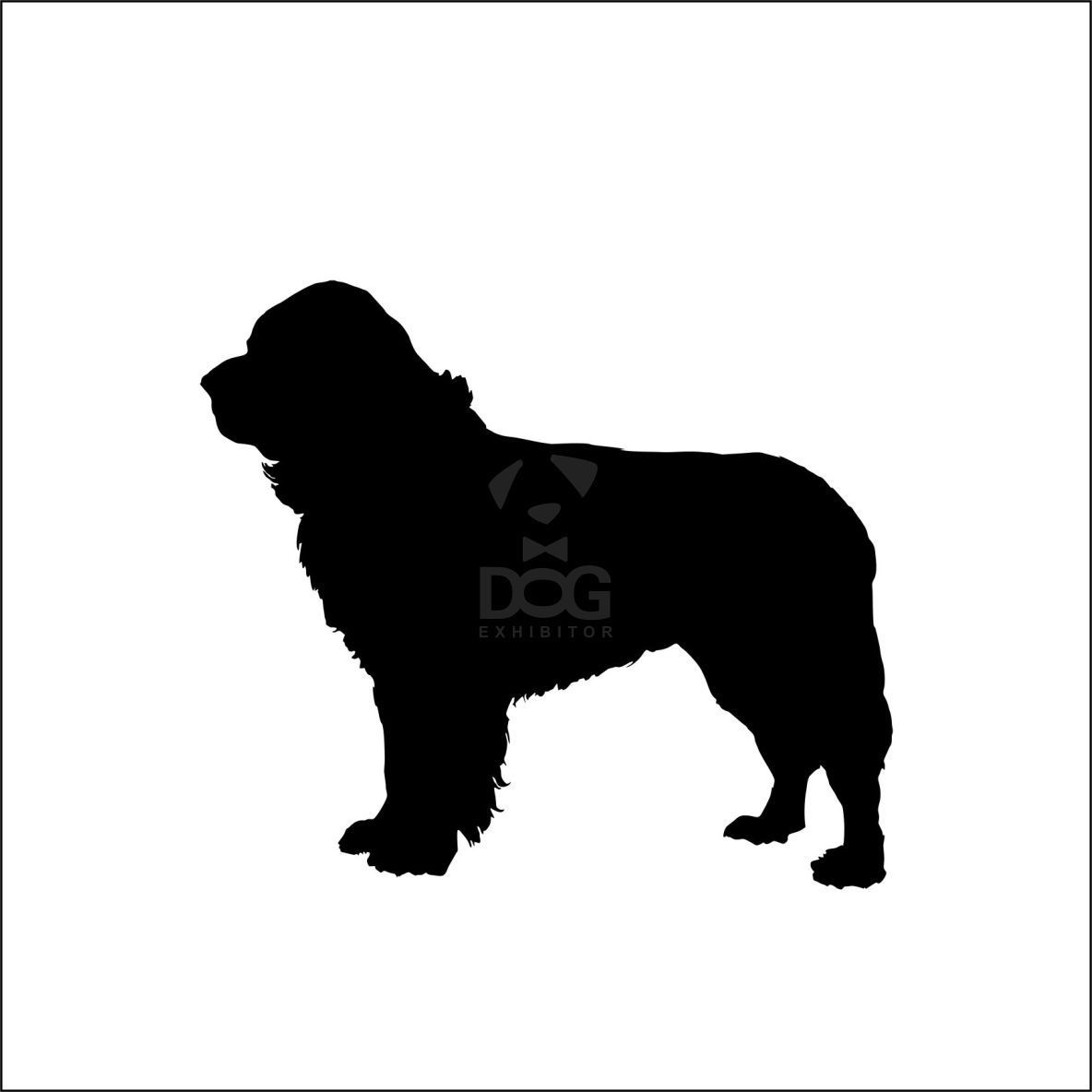 Newfoundland Dog Silhouette at GetDrawings | Free download