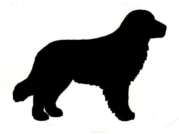 Newfoundland Dog Silhouette at GetDrawings | Free download