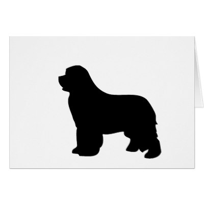 400x400 Newfoundland Silhouette Card