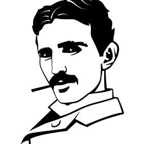 282x282 Tesla Car Wallpaper In Blue Tones Free Vector Download 364469