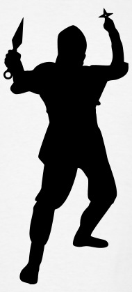 190x419 Silent Ninja Silhouette By Azza1070 Spreadshirt