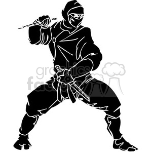 300x300 Royalty Free Ninja Clipart 047 384689 Vector Clip Art Image
