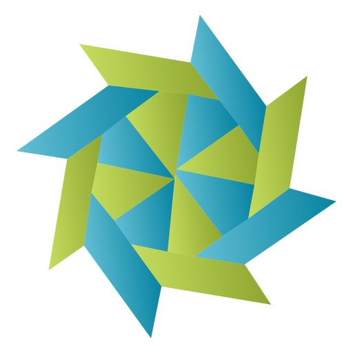 512x512 Origami Paper Ninja Star