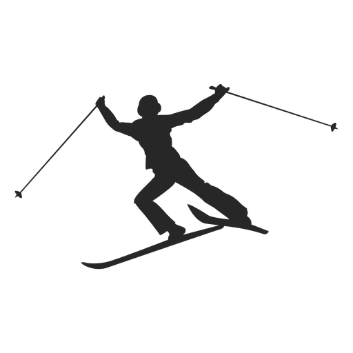 512x512 Ice Ski Silhouette