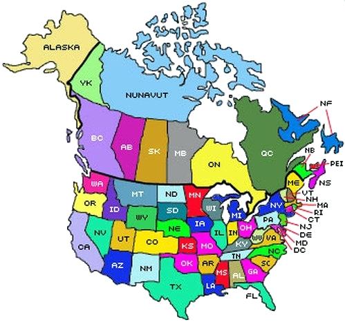 499x466 Maps Continent Of North America Map Highly Detailed Silhouette