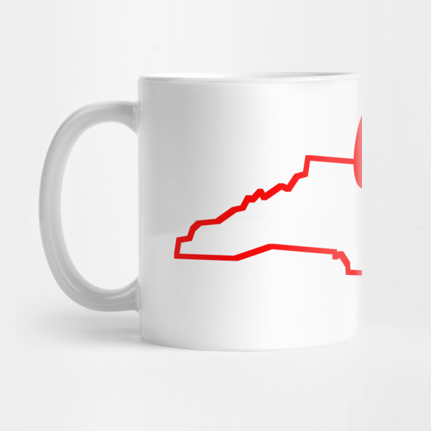 630x630 North Carolina Love State Silhouette