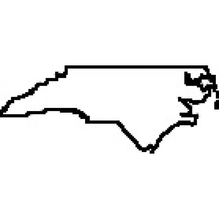 700x700 North Carolina Map Outline Free Printable Maps