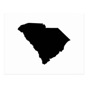 307x307 South Carolina Outline Postcards Zazzle