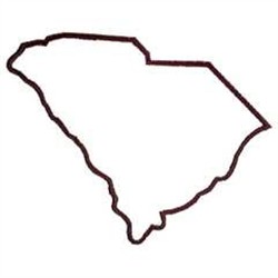 250x250 South Carolina State Map Outline
