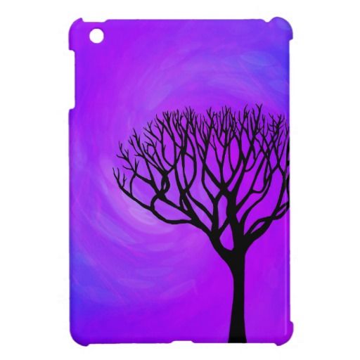 512x512 Tree Silhouette (Northern Lights) Case For The Ipad Mini Ipad