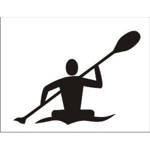 300x300 Kayaking Silhouette 5 Inch Vinyl Decal Perfect For By Kwsupply
