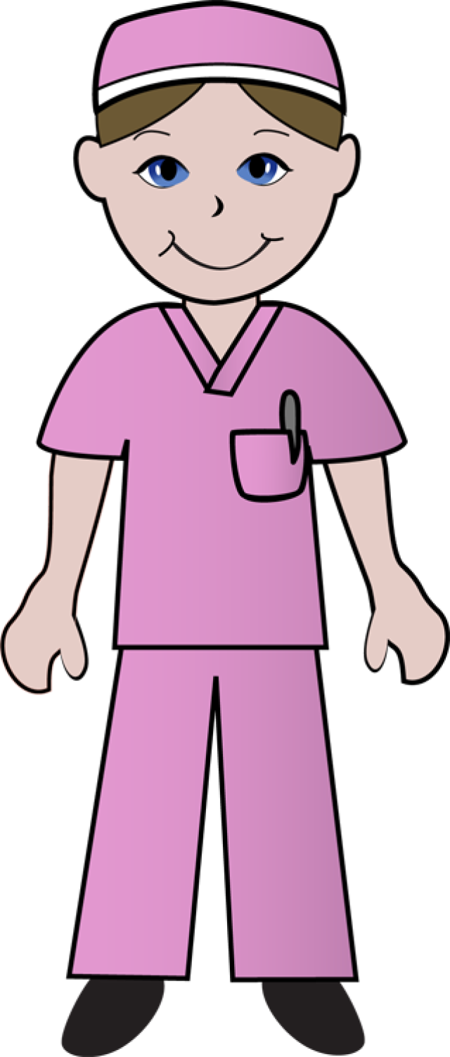 640x1504 Clip Art Nurses Clip Art Of A Nurse Wearing Pink Scrubs